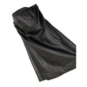 Mason Black Lambskin Strapless Mini Dress Size 6 NWT Barneys NY RR10262 Club